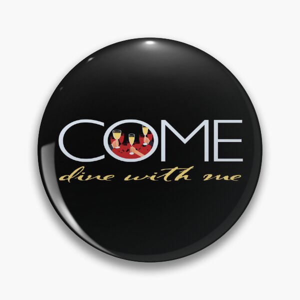 Item preview, Come Dine With Me “Cheers!” (on Black) designed and sold by PawsitiveMum3.