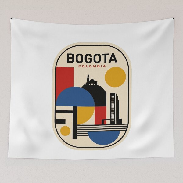 Item preview, Retro Bogota Bauhaus Geometric Skyline designed and sold by k3rstman1.