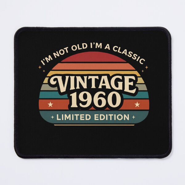 Item preview, Vintage 1960 Birthday Gift Classic 65th Birthday Retro designed and sold by designstoriesMK.