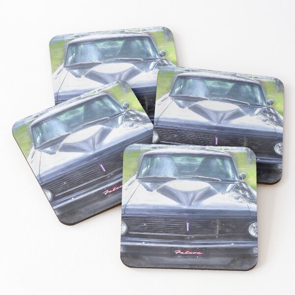 Item preview,  Ford Falcon Futura Sprint Black Muscle Car Art Side Profile designed and sold by RichFrancoCars.