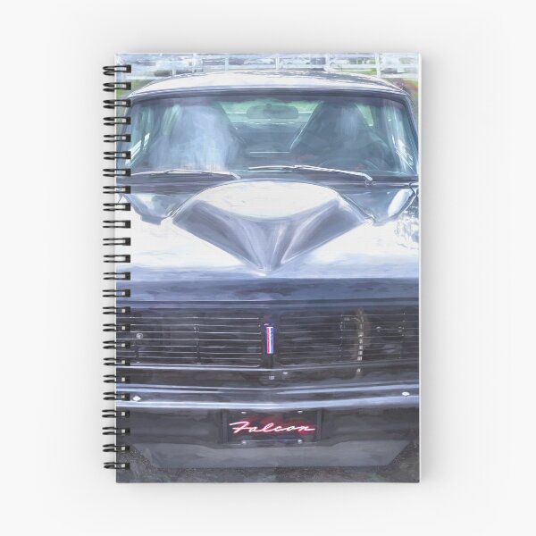 Item preview,  Ford Falcon Futura Sprint Black Muscle Car Art Side Profile designed and sold by RichFrancoCars.