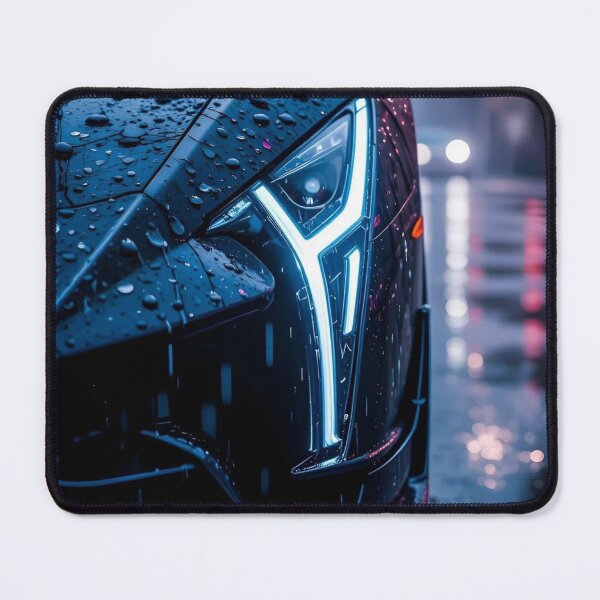 Item preview, Blue Supercar Headlight in Rainy Night designed and sold by Mr besho.