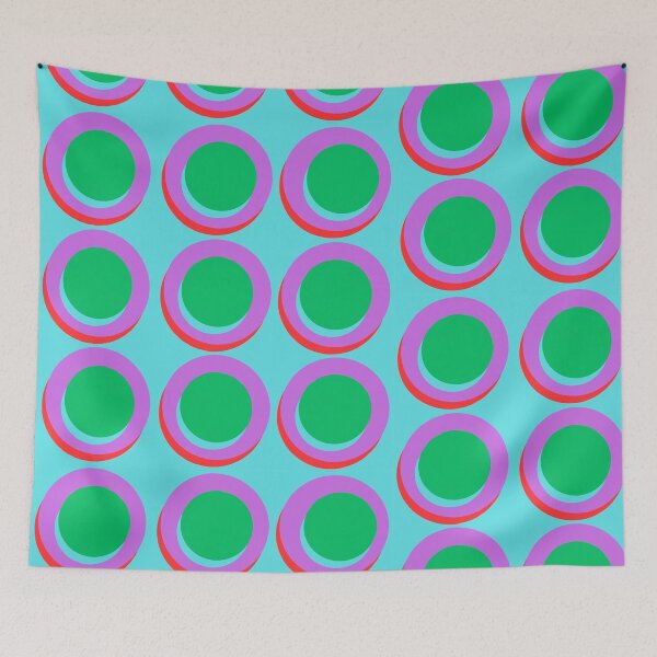 Item preview,  Aqua Purple Green Red Big Circles designed and sold by Swish-Designs.