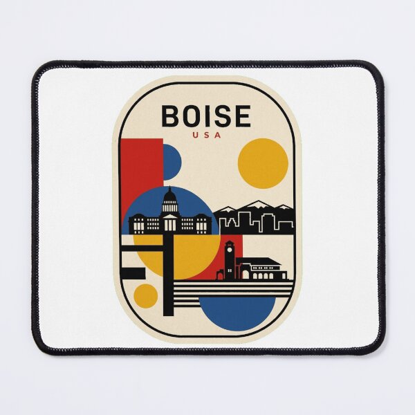 Item preview, Retro Boise Bauhaus Geometric Skyline designed and sold by k3rstman1.