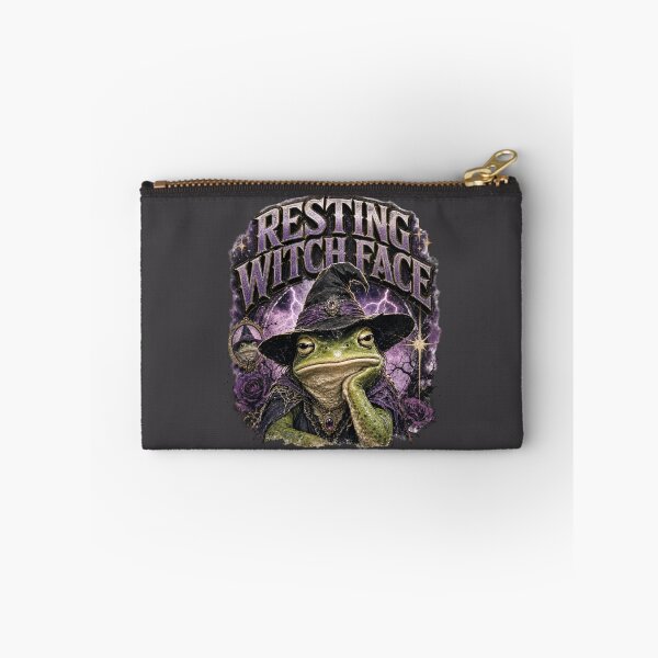 Item preview, Resting Witch Face Frog Roses T-Shirt | Funny Sarcastic Spooky Toad Purple Roses Lightning Digital Art Halloween Gift designed and sold by illeN-Art-World.