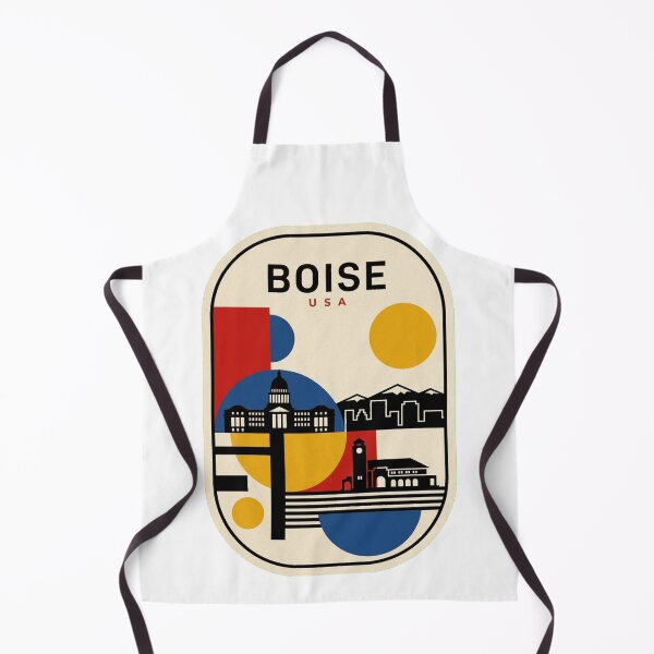Item preview, Retro Boise Bauhaus Geometric Skyline designed and sold by k3rstman1.