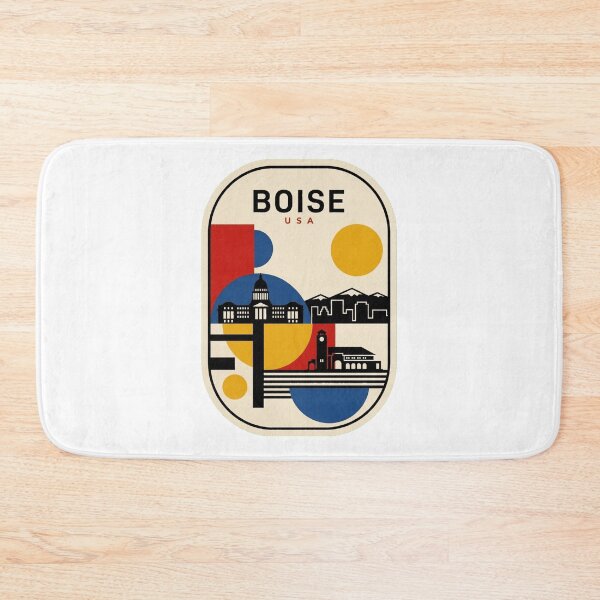 Item preview, Retro Boise Bauhaus Geometric Skyline designed and sold by k3rstman1.