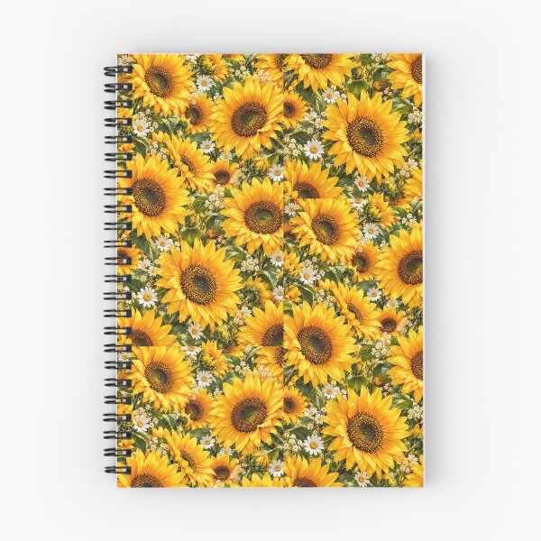 Item preview, Sunflower Pattern – Bright Yellow Blooms + White Daisies Floral Pattern designed and sold by FaithArt777.