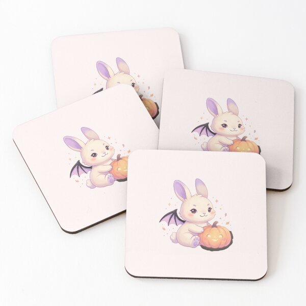 Item preview, Cute Bat Bunny Halloween Magic designed and sold by Moon's Arts.