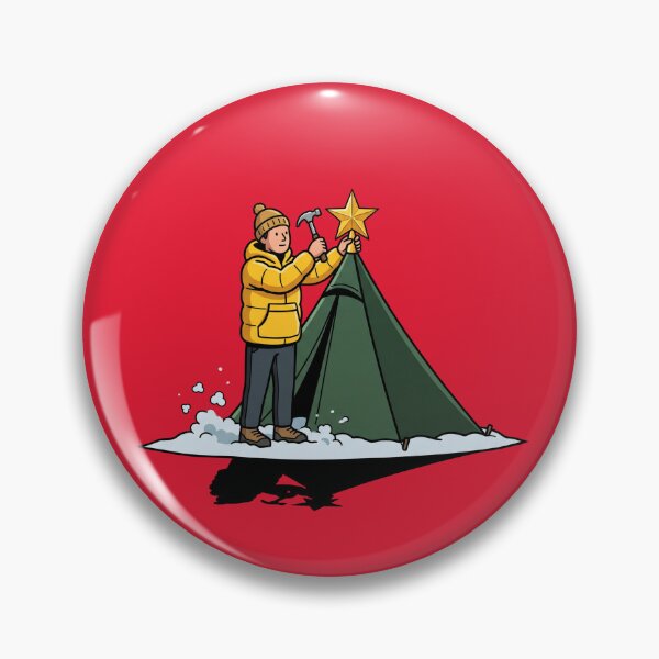 Item preview, Winter Camping Christmas Tree Tent Star Pop Art designed and sold by Rare By Hero.