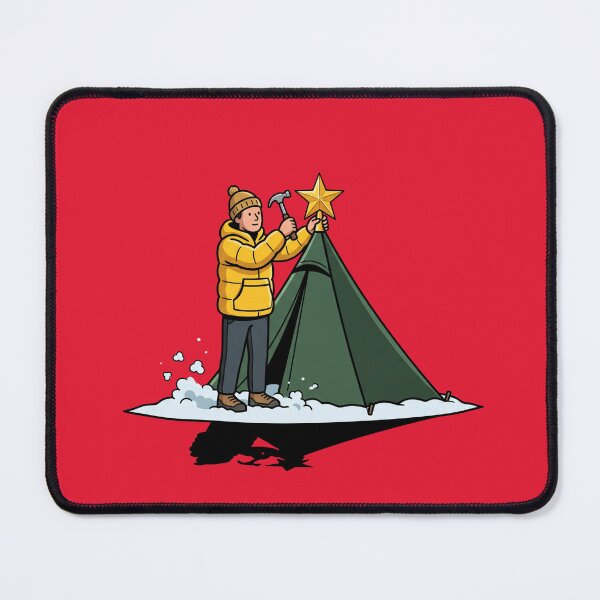 Item preview, Winter Camping Christmas Tree Tent Star Pop Art designed and sold by Rare By Hero.