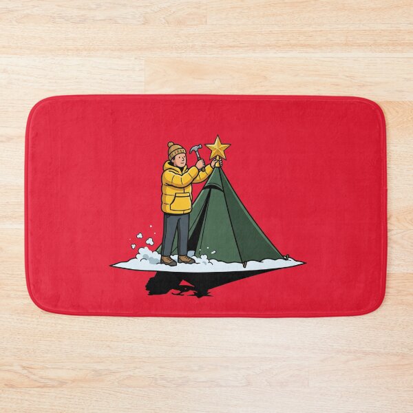 Item preview, Winter Camping Christmas Tree Tent Star Pop Art designed and sold by Rare By Hero.