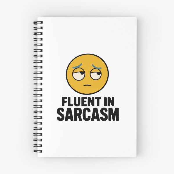 Item preview, Fluent in sarcasm - funny sarcastic eye roll humor gift designed and sold by GagShots.