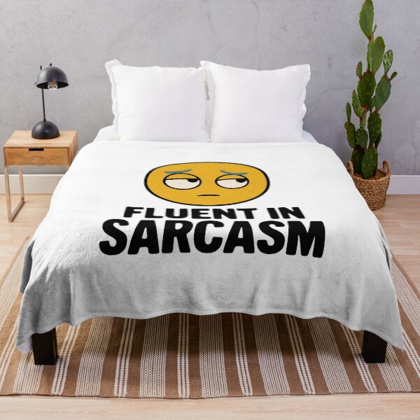 Item preview, Fluent in sarcasm - funny sarcastic eye roll humor gift designed and sold by GagShots.