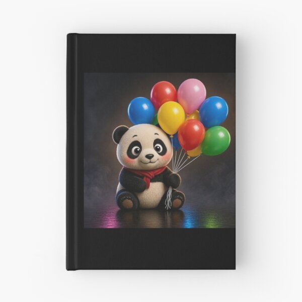 Item preview, Cute Chibi Panda with Colorful Balloons designed and sold by Breezes-of-Ida.