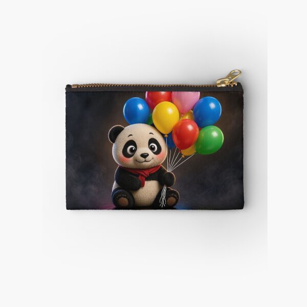 Item preview, Cute Chibi Panda with Colorful Balloons designed and sold by Breezes-of-Ida.