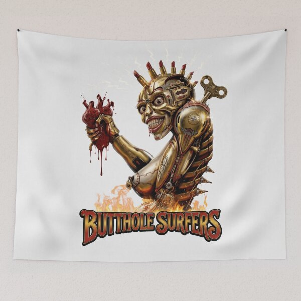 Item preview, Butthole Surfers Original Custom Vintage Music Band Tee Unique Poster Wall Art designed and sold by Cool Robot Bro..