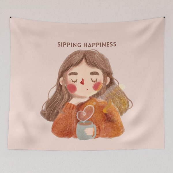 Item preview, Sipping happiness designed and sold by creativityisfun.