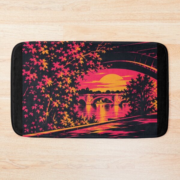 Item preview, Retro neon sunset bridge designed and sold by Axokris.