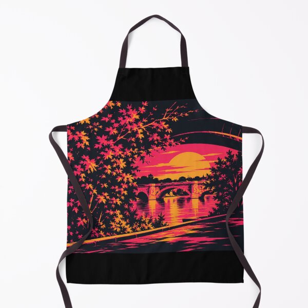 Item preview, Retro neon sunset bridge designed and sold by Axokris.