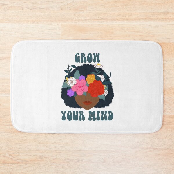 Item preview, Copy of Grow Your Mind – Floral Black Woman Botanical Self Growth Aesthetic designed and sold by ralucasrf.