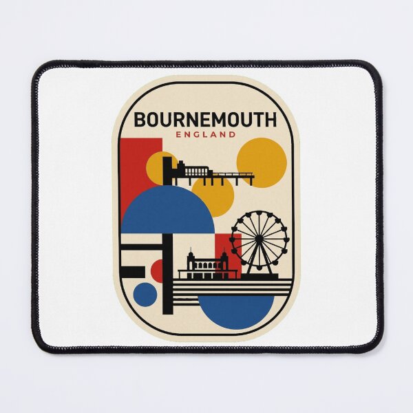 Item preview, Retro Bournemouth Bauhaus Geometric Skyline designed and sold by k3rstman1.