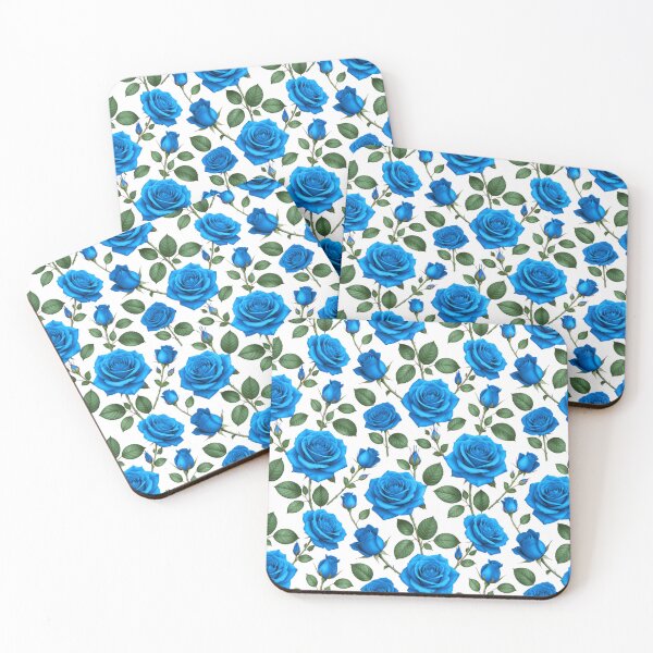 Item preview, roses grow on you, in blue designed and sold by TerenceLacey.