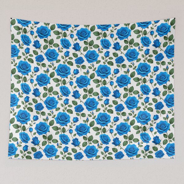 Item preview, roses grow on you, in blue designed and sold by TerenceLacey.