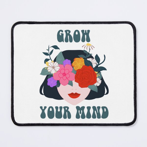 Item preview, Grow Your Mind – Floral Woman Botanical Self Growth Aesthetic designed and sold by ralucasrf.