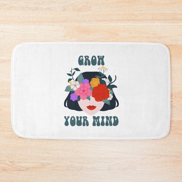 Item preview, Grow Your Mind – Floral Woman Botanical Self Growth Aesthetic designed and sold by ralucasrf.