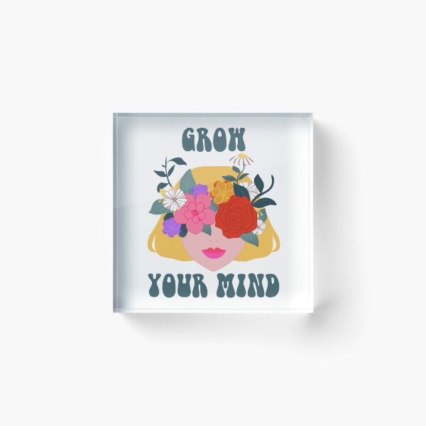 Item preview, Copy of Grow Your Mind – Floral Blonde Woman Botanical Self Growth Aesthetic designed and sold by ralucasrf.