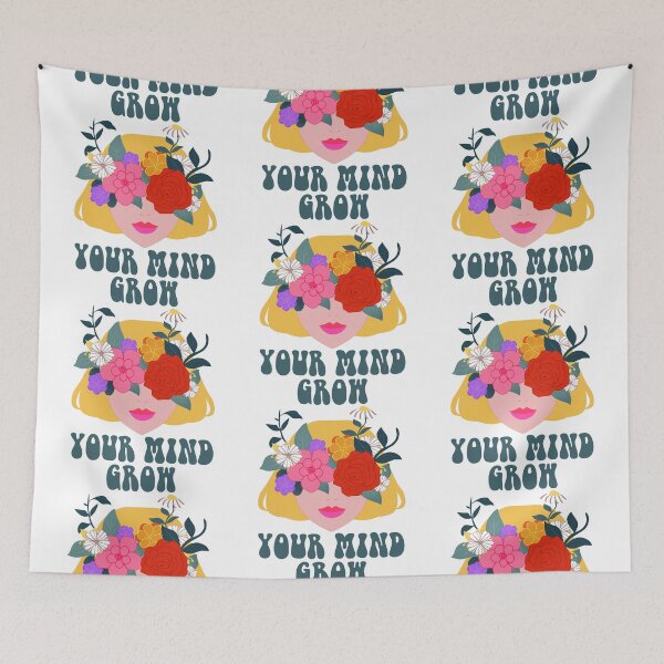 Item preview, Copy of Grow Your Mind – Floral Blonde Woman Botanical Self Growth Aesthetic designed and sold by ralucasrf.