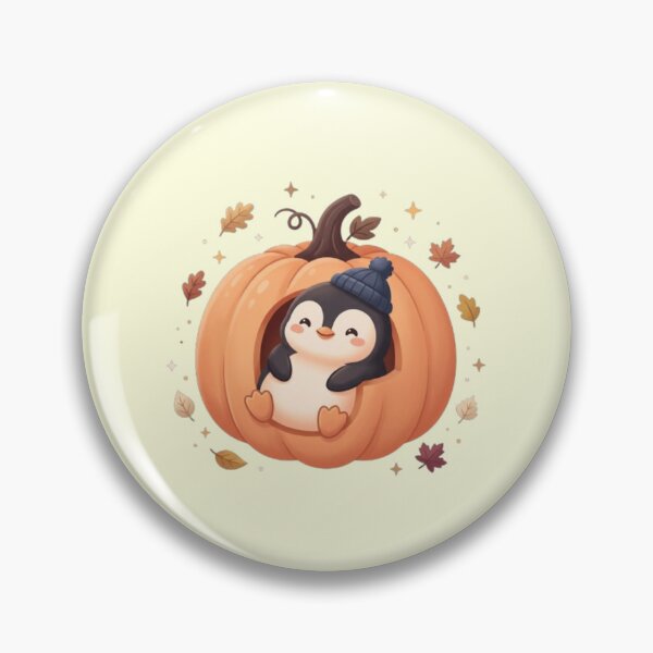 Item preview, Cozy Pumpkin Penguin Halloween Cute designed and sold by Moon's Arts.