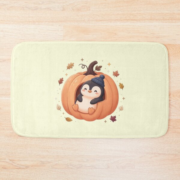 Item preview, Cozy Pumpkin Penguin Halloween Cute designed and sold by Moon's Arts.