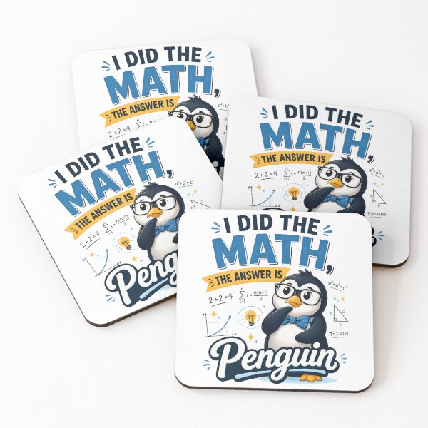 Item preview, I Did the Math The Answer Is Penguin Funny Math Design designed and sold by CalmDownZone ⭐️⭐️⭐️⭐️⭐️.