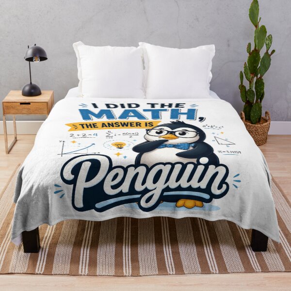 Item preview, I Did the Math The Answer Is Penguin Funny Math Design designed and sold by CalmDownZone ⭐️⭐️⭐️⭐️⭐️.