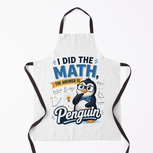 Item preview, I Did the Math The Answer Is Penguin Funny Math Design designed and sold by CalmDownZone ⭐️⭐️⭐️⭐️⭐️.