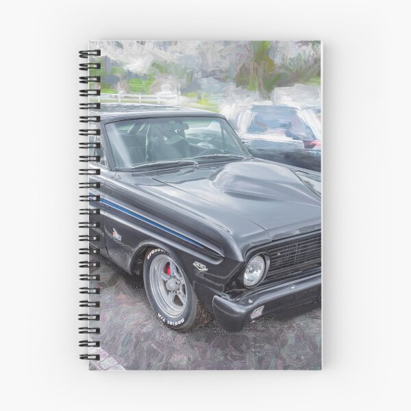 Item preview, Ford Falcon Futura Sprint Black Muscle Car Art Side Profile designed and sold by RichFrancoCars.