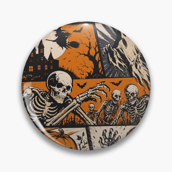 Item preview, Halloween Horror Movie Monsters - Spooky Witch, Ghost, Skeleton, Pumpkin, Zombie designed and sold by legendaryskins.
