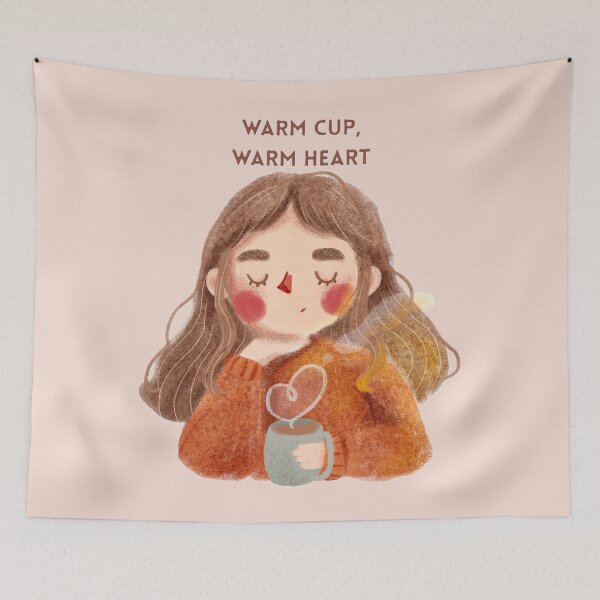 Item preview, Warm cup, warm heart designed and sold by creativityisfun.