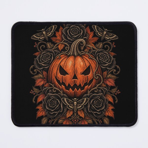 Item preview, Dark floral pumpkin designed and sold by BiaSMartins.