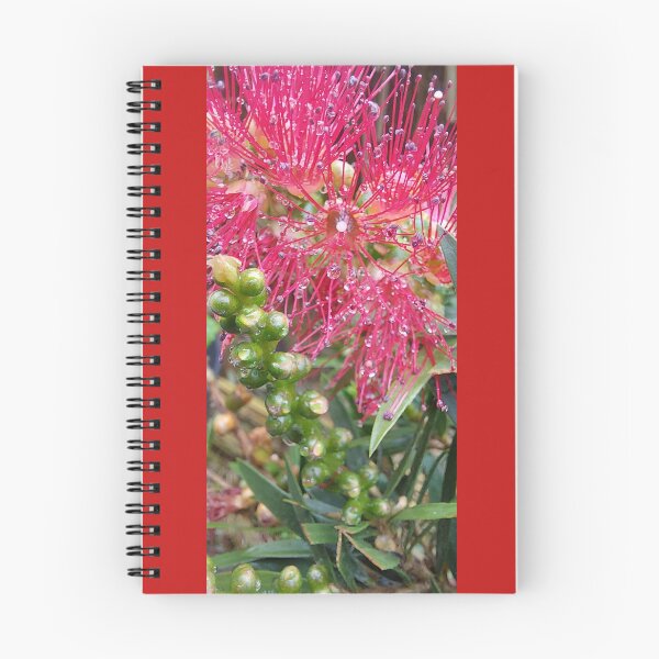 Item preview, Fiery red Botanical Blossom in the rain designed and sold by ObjectAndNature.
