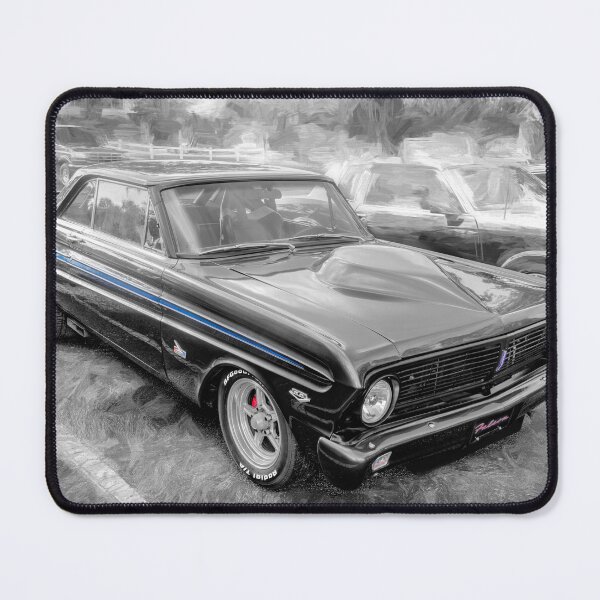 Item preview, Ford Falcon Futura Sprint Black Muscle Car Art Side Profile designed and sold by RichFrancoCars.