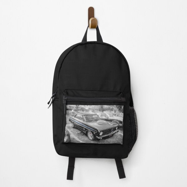 Item preview, Ford Falcon Futura Sprint Black Muscle Car Art Side Profile designed and sold by RichFrancoCars.