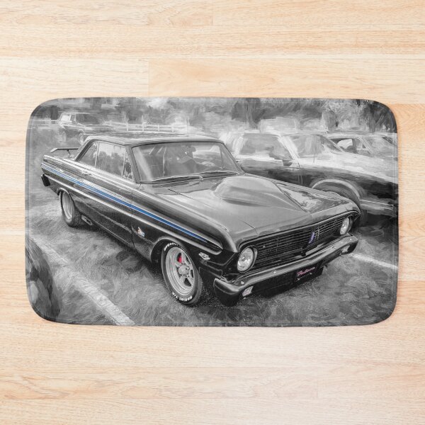Item preview, Ford Falcon Futura Sprint Black Muscle Car Art Side Profile designed and sold by RichFrancoCars.