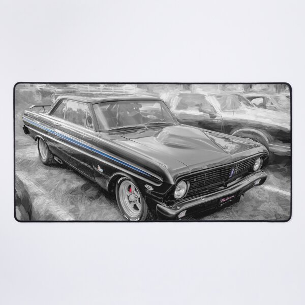Item preview, Ford Falcon Futura Sprint Black Muscle Car Art Side Profile designed and sold by RichFrancoCars.