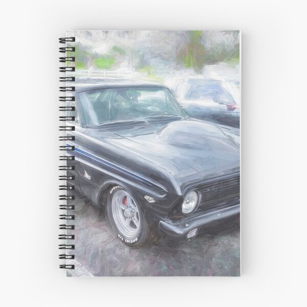 Item preview,  Ford Falcon Futura Sprint Black Muscle Car Art Side Profile designed and sold by RichFrancoCars.