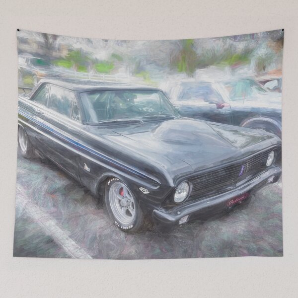 Item preview,  Ford Falcon Futura Sprint Black Muscle Car Art Side Profile designed and sold by RichFrancoCars.