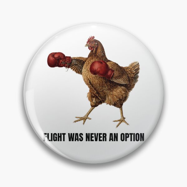 Item preview, Flight Was Never An Option - Funny Boxing Chicken - Flightless Bird Fighter designed and sold by Neurospicy Trolls.