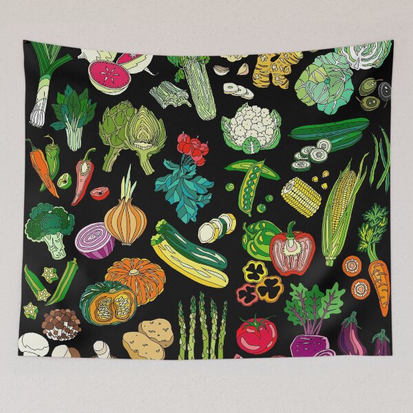 Item preview, Veggie patterns 2 designed and sold by m-lapino.